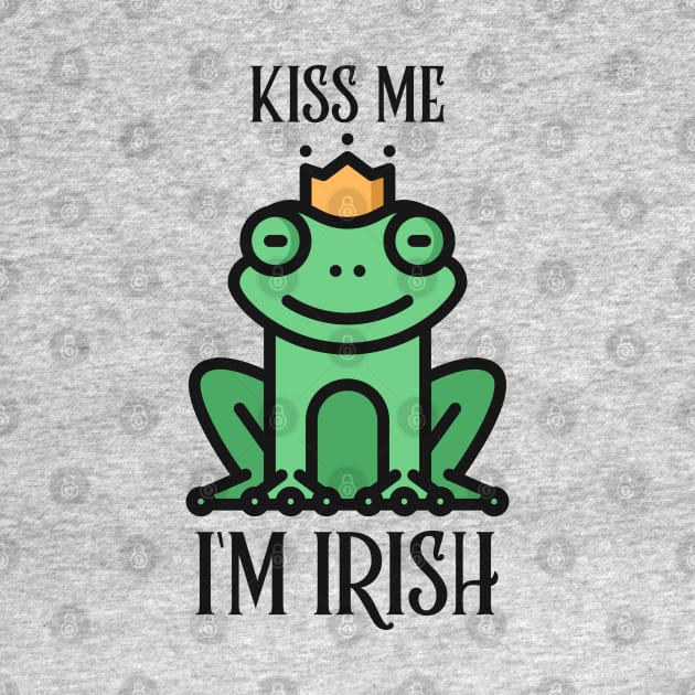 Kiss Me I'm Irish Frog by Etopix